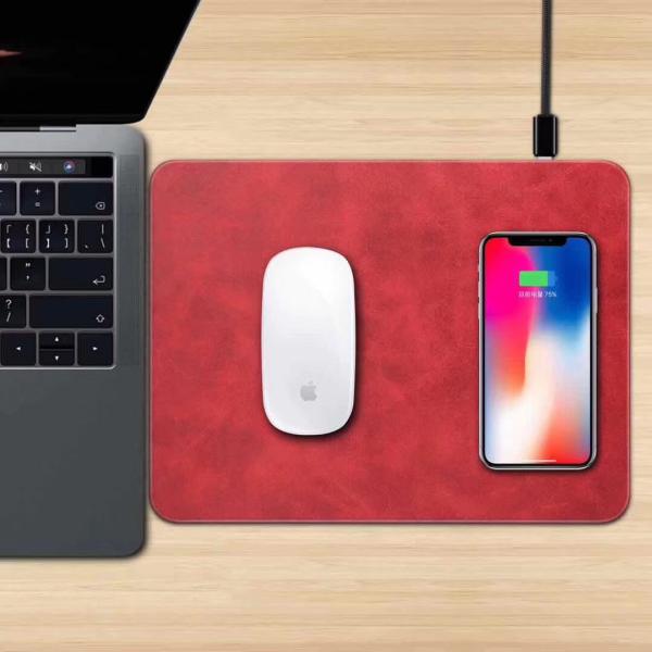 Apple mouse pad with wireless charger, wireless charging base for Iphone 8(plus)/X, Iphone X wireless charging base