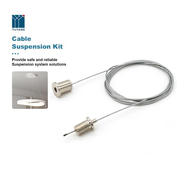 M5 Thread Steel Cable Suspension Kit 1m Length Flexible For Hanging Lights
