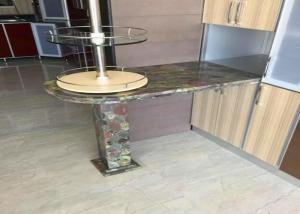 Buy cheap Residencial Green Granite Countertops Kitchen Sink Countertop Top / Edges Polished product