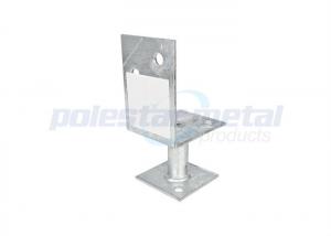 Buy cheap 172mm Height Timber To Timber Joist Hangers Hot Dipped Galvanised Steel Half Stirrup Post Anchor product