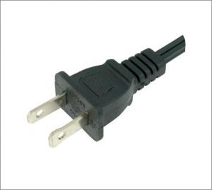 Buy cheap American UL power cord/ Polarized plug/ two cores/2 prong cable NEMA1-15P product
