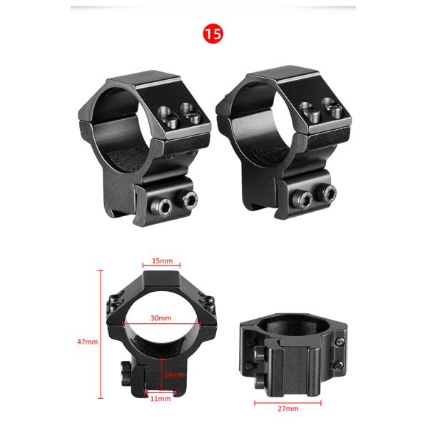 30mm 25.4mm Hunting Scope Rings And Mounts 11mm 20mm Dovetail Rail