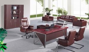 Buy cheap modern leather office executive table furniture/office leather executive desk furniture product
