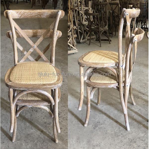 Modern Style Nitrolacquer Finish Solid Wood Stackable Dining Chair for Restaurant and Wedding