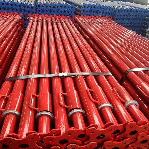 Galvanized adjustable steel prop for construction formwork applications