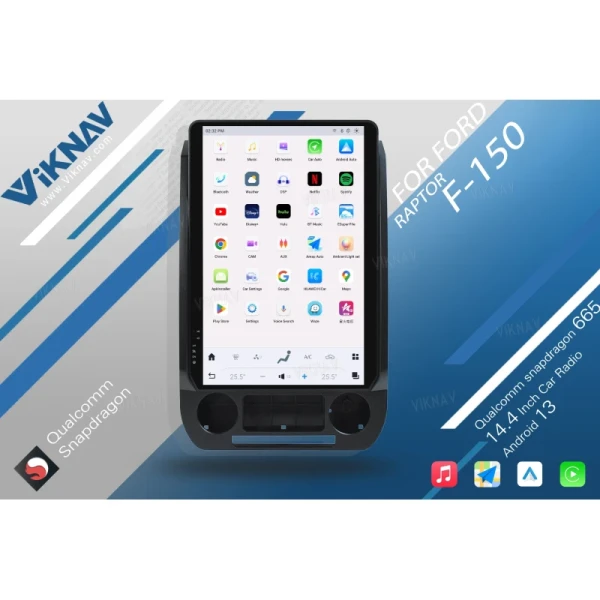 VIKNAV 14.4 " Android Car Radio For Ford F250 F350 F450 2015-2020 Carplay Android Auto