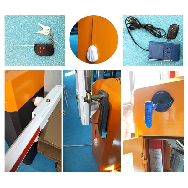 220V AC 6m Arm 120W Carbon Steel Automatic Boom Barrier Gate for Parking Management