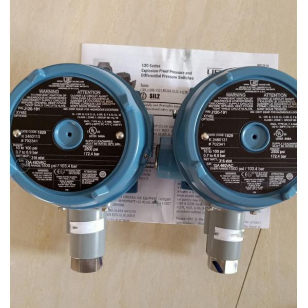 Original UE 120 Series United Electric UE J120-191 Hazardous Location Explosion-Proof Adjustable Pressure Switch
