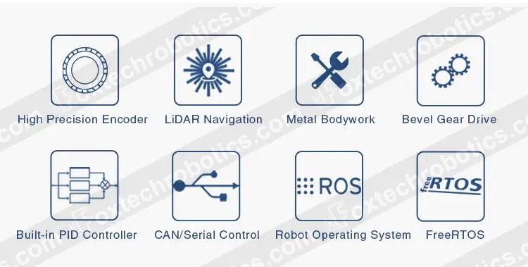 S200 60kg Payload Open-source LiDAR SLAM and Mapping Tracked Robot Chassis ROS Differential Drive