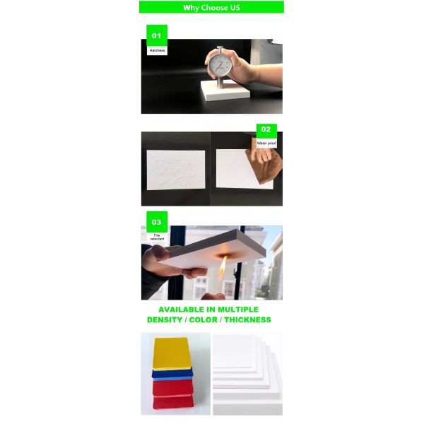 White PVC Foam Board Printing High Density Foamed PVC Sheet Extruded Wall Panel