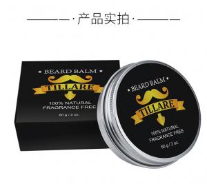 Buy cheap Private label balm wax cream ointment with natural Ingredient and Organic Oils mens organic beard care beard balm product