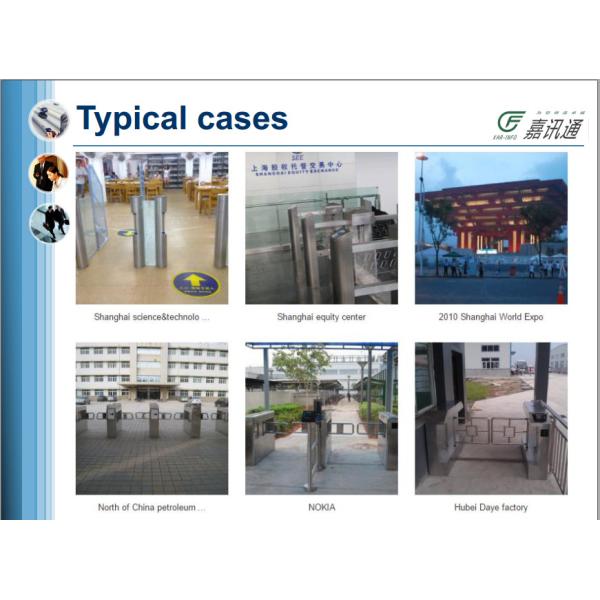 Card Reader Electronic Remote Control Intelligent Flap Barrier Turnstile