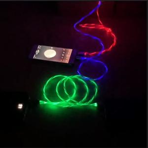 Buy cheap Flashing Fast Charging USB Cable 3 In 1 Type C 3A LED Colorful product