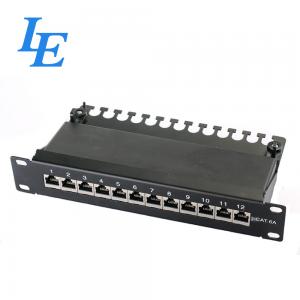 Buy cheap 8 Port 1U FTP CAT6A Patch Panel With Cable Management product