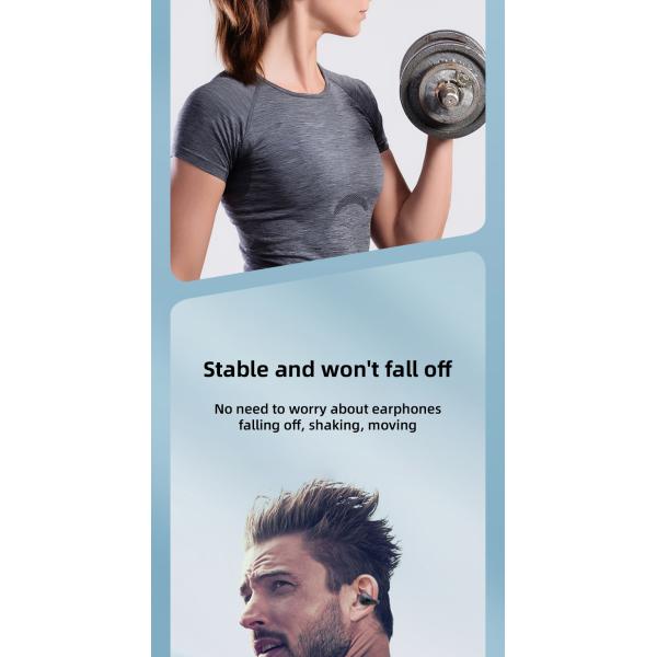 Waterproof IPX-5 OWS Gaming Earphone Low Latency Stereo True Wireless for Driving Takeout and Meetings