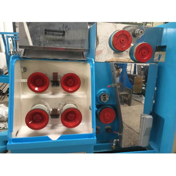 Blue Fine Wire Drawing Machine , Small Wire Drawing Machine With Annealer