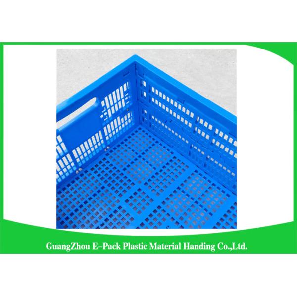 Virgin PP Black Plastic Storage Boxes , Recyclable Collapsible Plastic Containers