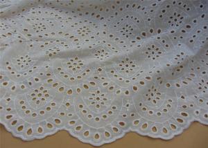 Buy cheap Chemical Vintage Eyelet 100% Cotton Lace Fabric For Lady Shirt And Suit Anti Static product