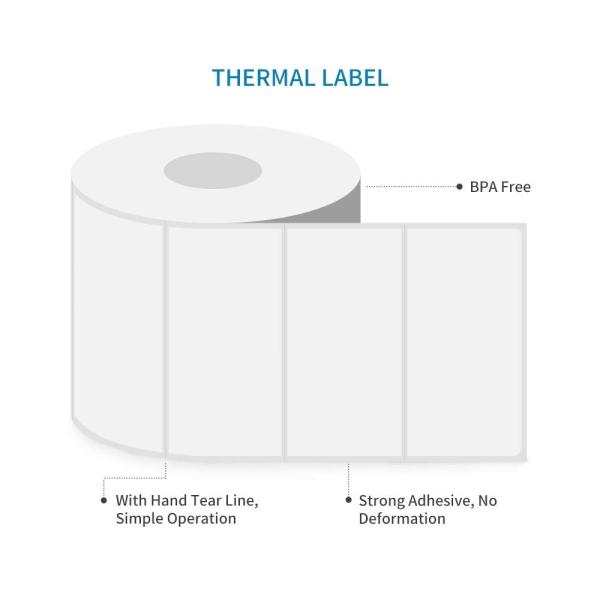 Fanfold Thermal Transfer Label Direct Thermal Shipping Label