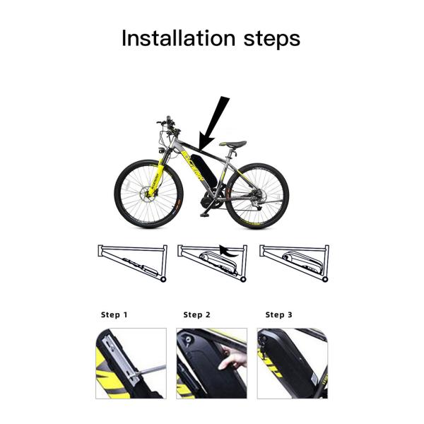 Large Capacity 36v Ebike Battery Pack Power Lithium Battery For Mountain Bicycles Snow Bikes