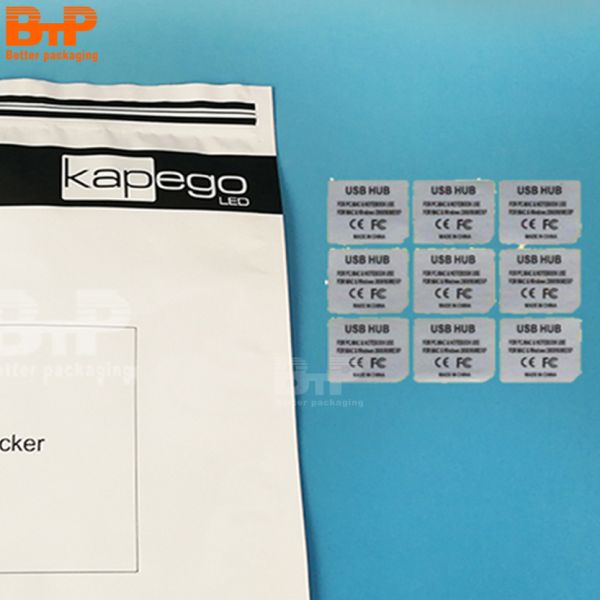 Custom logo Waterproof Plastic Bag for Mobile Phone with Zipper for Mobile Mobile Phone Shell and USB Cable