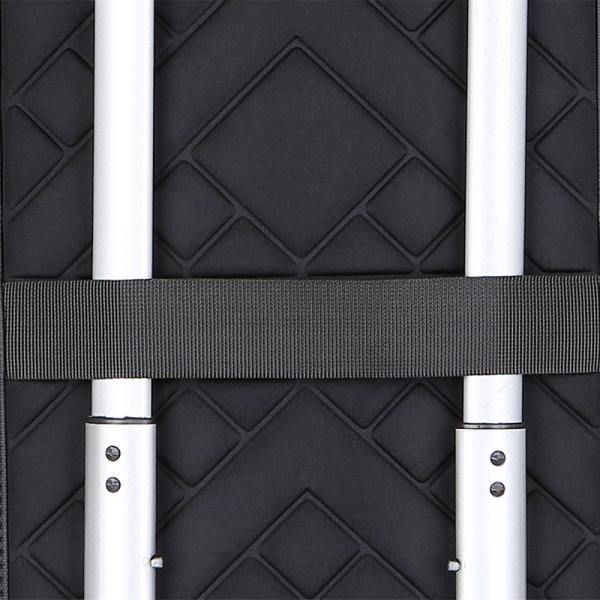 ready goods black waterproof material laptop backpack EVA padded back