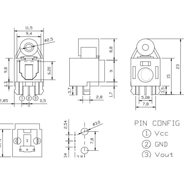 R024 3.7–5.5V Toslink Optical Receiver Module for Digital Audio Equipment