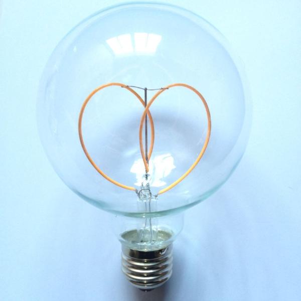 Flexible LED filament bulbs lighting E26 3W