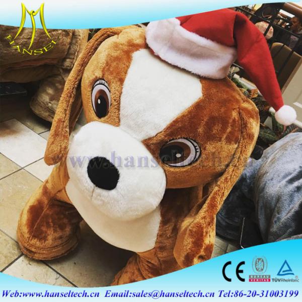 Hansel carnival plush toys stuffed animals on wheels for rent and video for kiddie rides