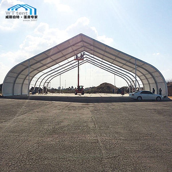 Large Transparent Curved Marquee Tent Fire Retardant For Wedding