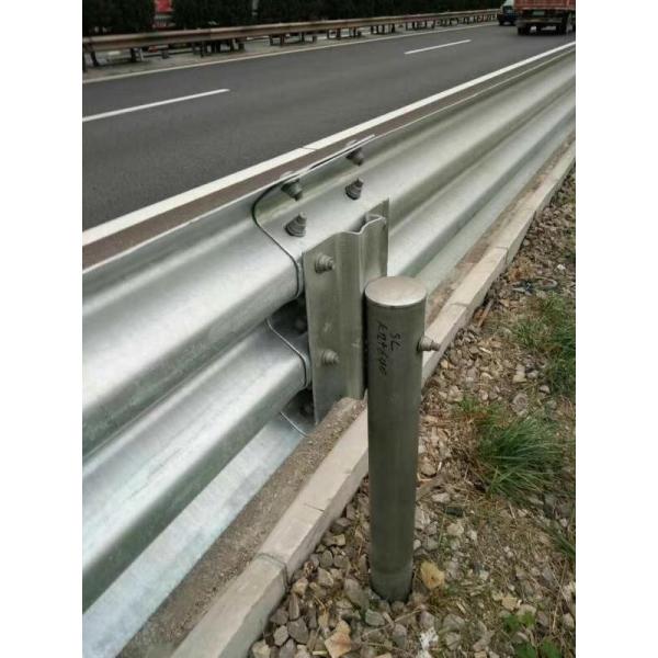 Road Traffic Safety Galvanized Metal Round Newel Post for Highway Guardrail Post