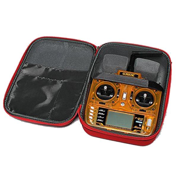 Carbon Fiber PU Coating RC Transmitter Carrying Case Black Color