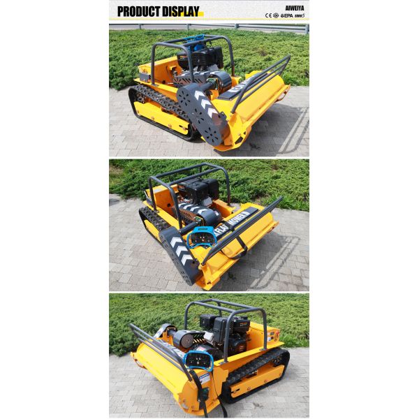 European Spot Multifunctional Remote Control Tracked Mower Cutting Flail Mower Durable Garden Machinery Zero Rotation Lawn Mower