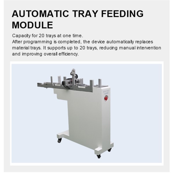 KR82-2500H Auto Tray IC Programming Machine | 8 Stations + Stack Tray Feeder | ±0.03mm Linear Motor for QFN/SOP/QFP | 2500 UPH