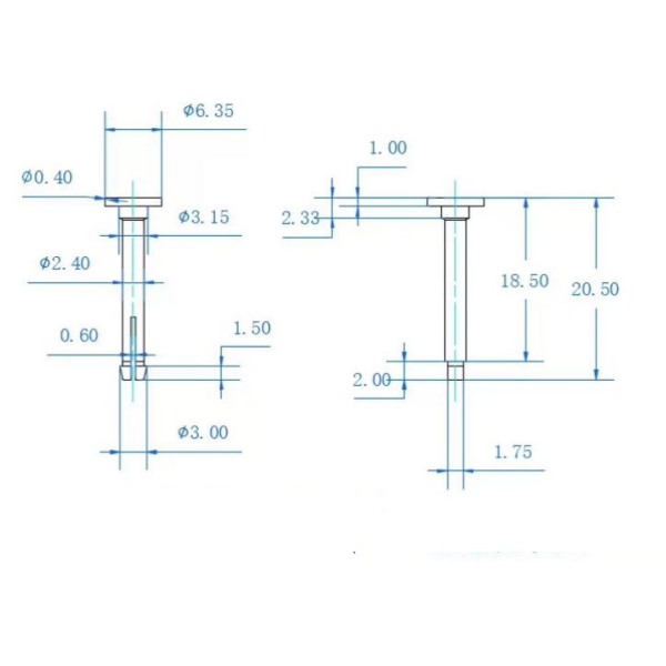 Spring Type Pin, Special Fastening Connector for Heat Dissipation Module