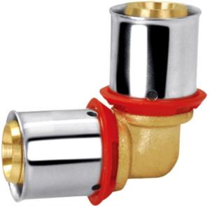 Buy cheap OEM 90 Degree Brass Compression Fittings PF3004 Anti Corrosion Equal Elbow Fitting product
