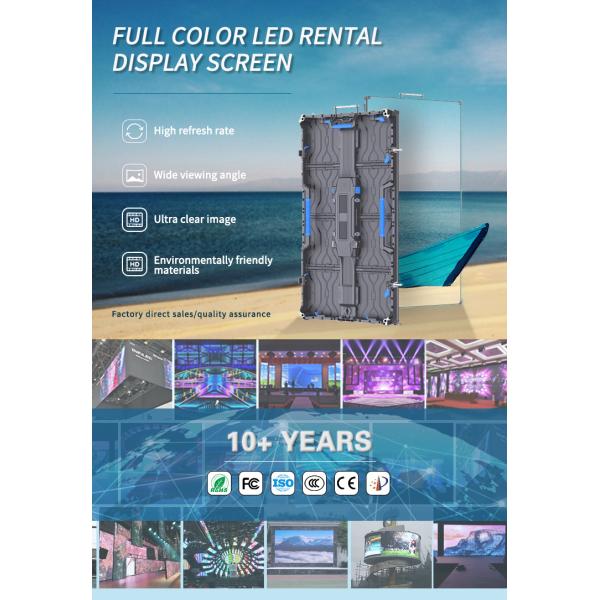 SDK Function Outdoor Stage LED Display Panel P3.91 for High Brightness Advertising Video Wall Rental Display