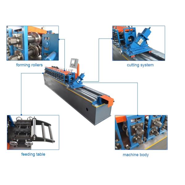 Metal Furring Channel Stud And Track Roll Forming Machine Auto Drywall