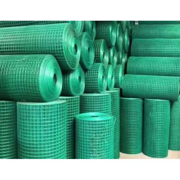 Plastic PVC Coated Wire Mesh Welded Galvanised Mesh Panels 1/2"-4" For Outdoor Fence