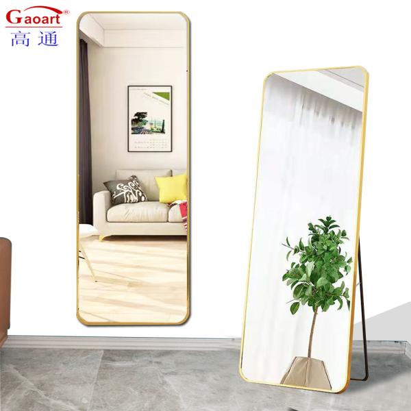 Large Bathroom Extra Mirror Floor Fashion Home Wedding Sticker Mirror in Customized Size