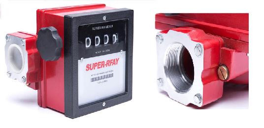 YDPFM-2 MECHANICAL FUEL FLOW METER 4 DIGITS INSTALLED ON FUEL TRANSFER PUMPS