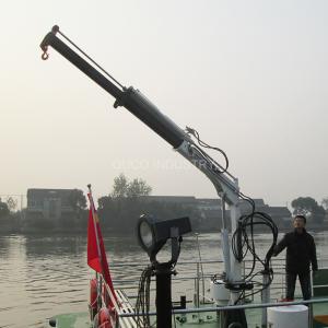 China Factory Steel 0.35T 3.5M Telescopic Boom Crane Lifting Mini Knuckle mobile boat Marine on sale