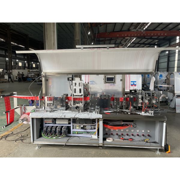High Speed Single Sachet Wet Wipe Packing Machine Four Side Sealing Alcohol Prep Pad Packaging Machine