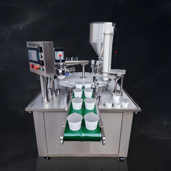 Paste Liquid Fill Seal Packing Machine Dual Head Sauce Filling Machine 1.8kw