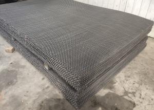 Buy cheap Black Iron Square 6.0 Mm Crimped Woven Wire Mesh Panel For Pig Raising product