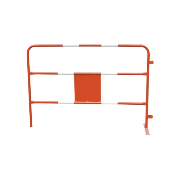 Powder coated / galvanized crowd control steel barrier for traffic road
