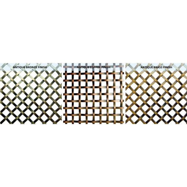 Decorative Antique Brass Wire Mesh Panels