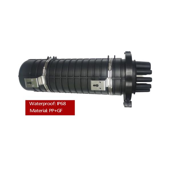 96 Cores Dome IP68 1 Oval + 8 Round Fiber Optic Splice Cable Closure Heat Shrinkable Seal