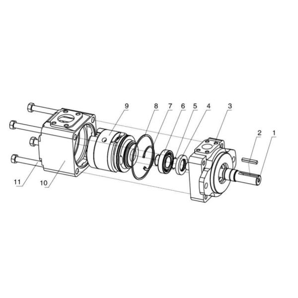 T6CCM B25 B06 Parker Denison Hydraulic Pump , Hydraulic Fixed Displacement Hydraulic Pump