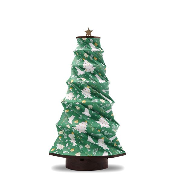 IP20 Waterproof Christmas Paper Lamp Bluetooth Tree Lights Decoration 40.7cm